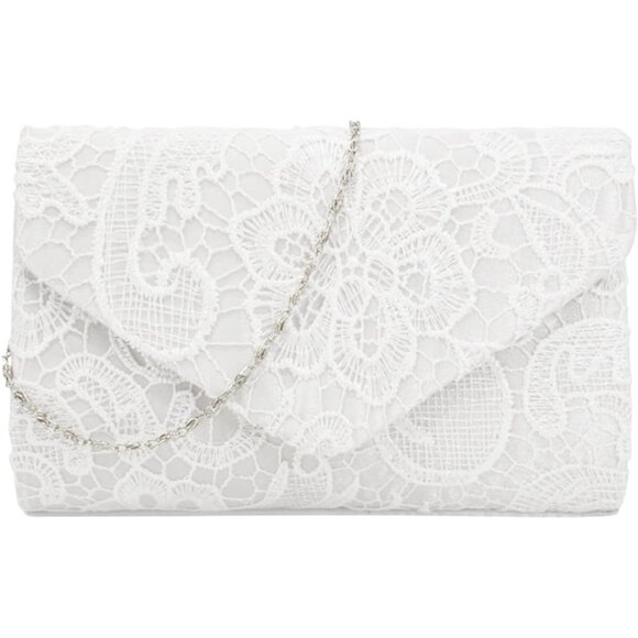 Clutch Purse Women's Evening Bag Wedding Party Envelope Handbag - Picture 6 of 7